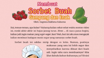Kunci Jawaban Bahasa Indonesia Kelas VII Halaman 98 Kurikulum Merdeka: Membuat Sorbet Buah