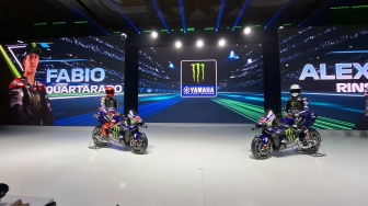 Yamaha Resmi Perkenalkan YZR M1 Berteknologi Mesin V4 di Jakarta untuk MotoGP 2026