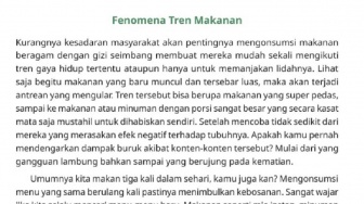 Kunci Jawaban Ilmu Pengetahuan Alam dan Sosial Kelas VI Halaman 23: Fenomena Tren Makanan