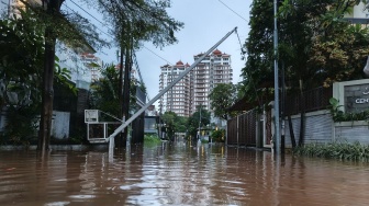 Banjir Sebetis di Pemukiman Belakang Kantor Wali Kota Jaksel, Selalu Datang Setiap Hujan Deras