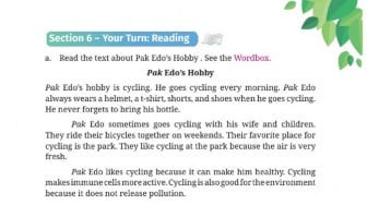 Kunci Jawaban Bahasa Inggris Kelas VII Halaman 39: Pak Edo's Hobby