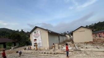 BNPB Kebut Huntara di Sibalanga Tapsel, Ini Harapan Penyintas Banjir