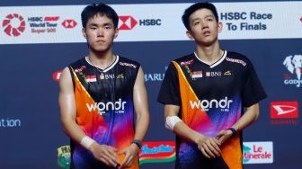 Runner Up Lagi, Raymond/Nikolaus Gagal Putus Kutukan Ganda Putra di Istora