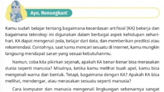 Kunci Jawaban Koding dan Kecerdasan Artifisial Kelas V Halaman 107: Kecerdasan Artifisial