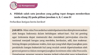 Kunci Jawaban Pendidikan Pancasila Kelas VII Halaman 61: Uji Kompetensi