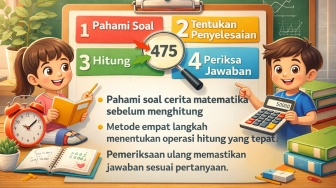 Cara Menghitung Soal Cerita Matematika Menggunakan Metode 4 Langkah