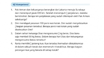 Kunci Jawaban Matematika Kelas VI Uji Kompetensi Halaman 42
