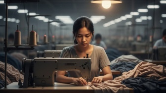 Kertas Usang di Pabrik Konveksi