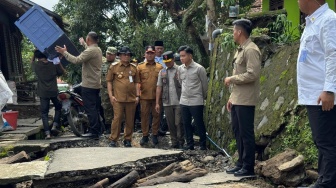 Gibran Turun Langsung ke Lokasi Tanah Bergerak di Tegal, Cek Kondisi Bencana dan Pengungsian
