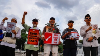 Aksi Jumat untuk Palestina, Massa Minta Indonesia Tinggalkan Board of Peace