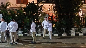 Rayakan HUT ke-18 Partai Secara Sederhana, Sejumlah Elit Gerindra Mulai Berdatangan ke Kertanegara