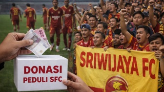 Solidaritas Suporter Mengalir, Donasi untuk Sriwijaya FC Tembus Rp20 Juta dalam Sepekan