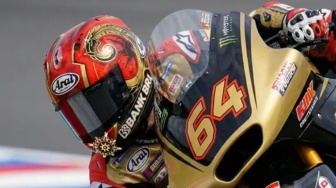 Bangga! Mario Suryo Aji Pakai Helm Bertema Majapahit di Ajang Moto2 2026