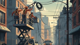 12 Ruas Jalan di Medan Bebas Kabel Udara Tahun Ini