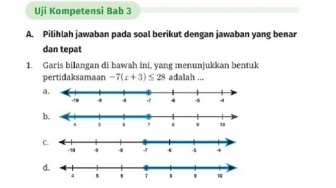 Kunci Jawaban Matematika Kelas VIII Uji Kompetensi Bab 3 Halaman 133