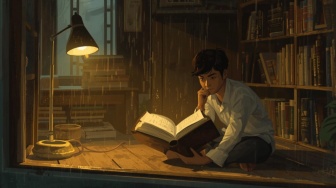 Paman Leo dan Buku dengan Halaman Kosong