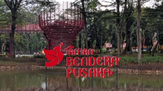 Rampung Akhir Bulan, Taman Bendera Pusaka Bakal Alih Fungsi Jadi 'Waduk' Saat Curah Hujan Tinggi