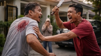 Cuma Gara-Gara Parkir! 6 Fakta Tetangga di Sukarami Palembang Berujung Serangan Parang
