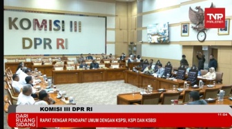 Temui Komisi III DPR, Tiga Konfederasi Buruh Tegaskan Polri Tetap di Bawah Presiden