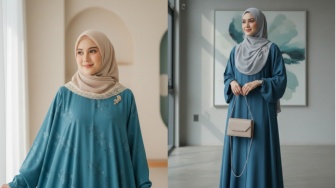 Baju Lebaran Teal Blue Cocok dengan Warna Apa? Ini 5 Rekomendasi Padu Padan yang Elegan