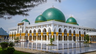 Potret Masjid Agung As-Salam Lubuk Linggau: Ikon Religi yang Kian Bersinar Sambut Ramadan