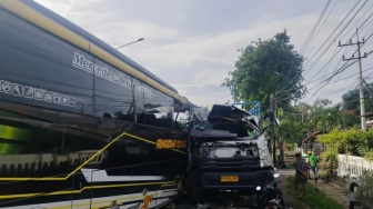 3 Fakta Kecelakaan Maut Bus vs Truk Fuso di Banyuwangi, Sopir Tewas di Tempat!