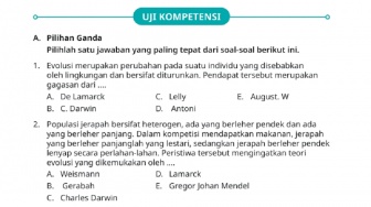 Kunci Jawaban Biologi Kelas XII Uji Kompetensi Halaman 187