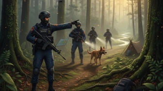 Polisi Kepung Jalur Pelarian, Satu Tahanan Polres Way Kanan Diciduk di Hutan