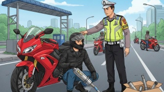 Polisi Tertibkan 33 Pengendara Knalpot Brong di Singkawang