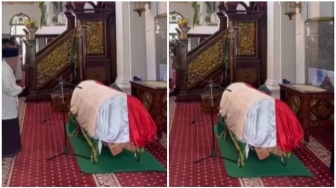 Jenazah Alex Noerdin Disalatkan di Masjid Agung Palembang, Ini Suasana Lengkapnya
