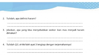 Kunci Jawaban Pendidikan Agama Islam dan Budi Pekerti Kelas VI Uji Capaian Pembelajaran Halaman 75