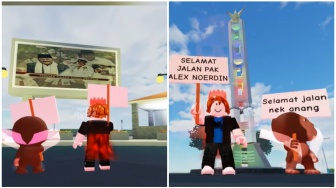 Alex Noerdin Meninggal Hingga ke Roblox, Warga Berkumpul di Bundaran Sekayu Versi Virtual