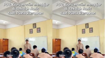 Viral Guru Muslim Mengajar di Sekolah Katolik, Sikap Siswanya Saat Ramadan Jadi Sorotan