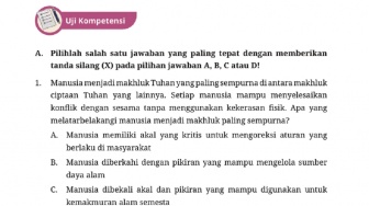 Kunci Jawaban Pendidikan Pancasila Kelas VII Uji Kompetensi Halaman 97