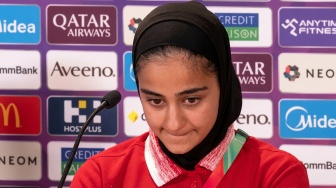 Tanah Air Porak Poranda, Sara Didar Tahan Tangis Demi Asa Timnas Putri Iran di Piala Asia