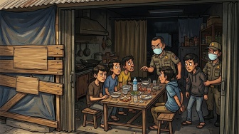 Nekat Minum di Warung, 5 Pemuda Tak Puasa Diamankan di Aceh Barat, Terancam Sanksi Qanun Syariat