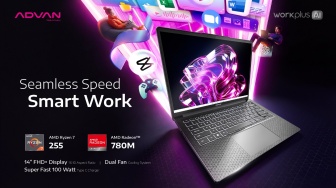 Spesifikasi Advan Workplus AI, Laptop AMD Ryzen 7 untuk Profesional Muda