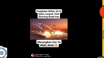 CEK FAKTA: Heboh Video Serangan Rudal Iran ke Pangkalan Militer AS di Qatar, Benarkah?