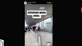 CEK FAKTA: Serangan Iran Bikin Warga Israel Berlarian di Bandara Ben Gurion, Benarkah?