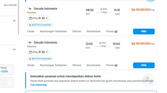 Harga Tiket Pesawat Rute Batam-Medan Tembus Rp19 Juta Jelang Lebaran