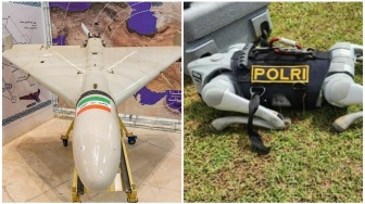 Bikin Gempar vs Gentar: Adu Fitur Drone Iran Rp300 Juta Lawan Robot Anjing Polri Rp3 Miliar
