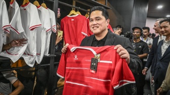 Erick Thohir: Jersey Terbaru Timnas Indonesia Tak Ramai