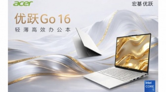 Acer Go 16 Meluncur, Laptop Bertenaga Intel Core 5 dengan Daya Tahan 10 Jam