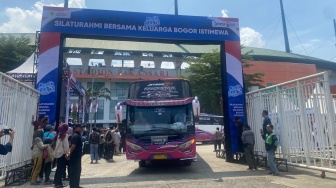 Terbanyak se-Indonesia! Bupati Rudy Susmanto Lepas 77 Bus Mudik Gratis Kabupaten Bogor