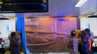 Bank Sumsel Babel Hadirkan 'Welcome to Palembang', Perahu Kajang Jadi Ikon Baru Bandara SMB II