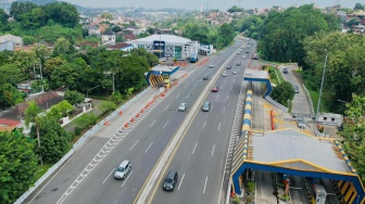 One Way Lokal di Tol Semarang Masih Dilakukan, Lalu Lintas Terpantau Ramai Lancar