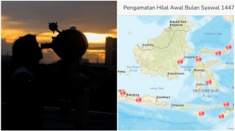 Link Live Melihat Hilal Sendiri Secara Online dari BMKG, Lengkap Titik Lokasi dan Penjelasannya