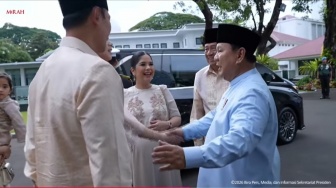 Silaturahmi Lebaran di Istana, Prabowo Sambut Hangat Kunjungan SBY dan Keluarga