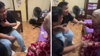 Momen Kiki Eks CJR Mudik Temui Nenek yang Sudah Pikun, Lupa Nama Cucu Tapi Ingat Yel-Yel Keluarga