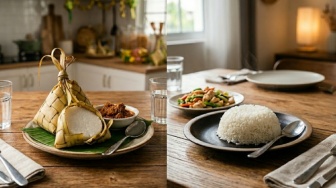 Duel Karbo Lebaran: Ketupat vs Nasi, Siapa yang Paling Bikin Gula Darah Meroket?